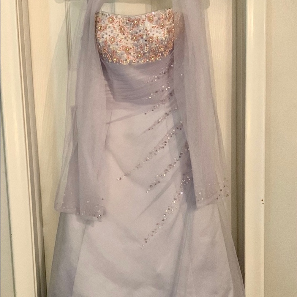 Lavender evening gown